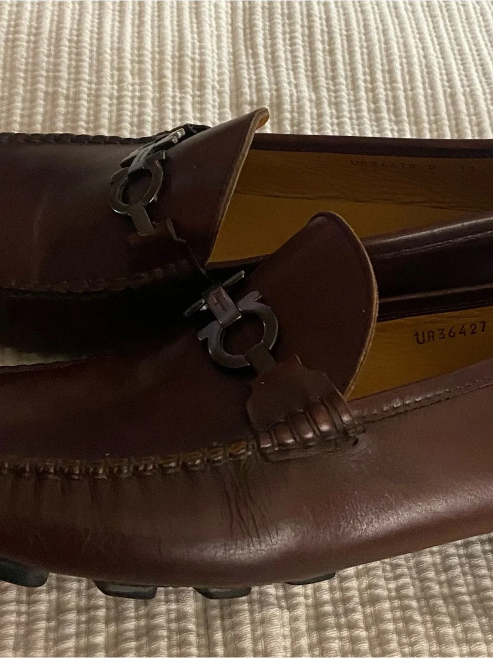 Salvatore Ferragamo smooth dark